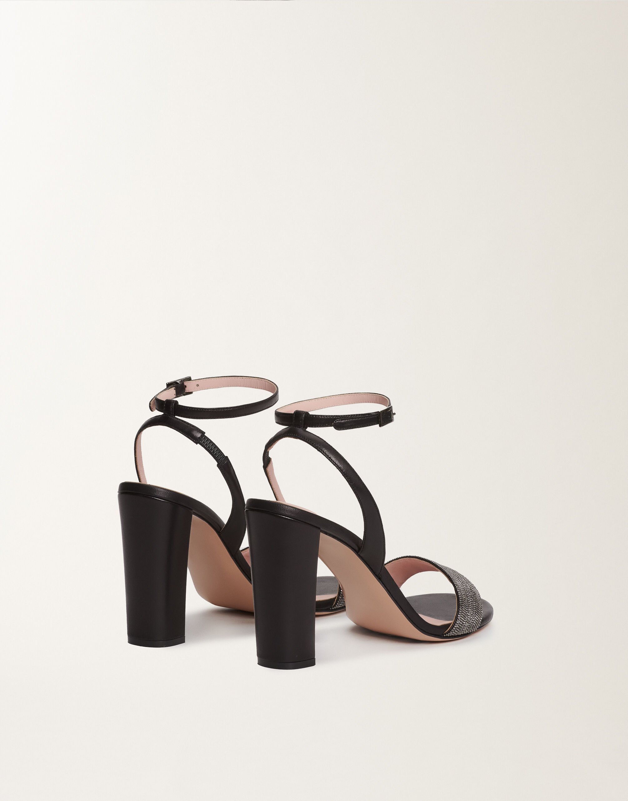 Fabiana Filippi Nappa leather sandals, black BLACK ASD215A822L8140000