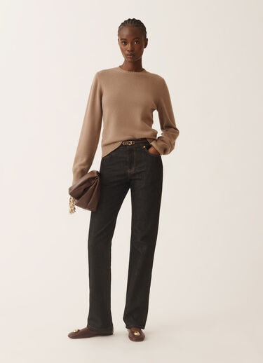 Fabiana Filippi Pullover in Platin, Rinde Braun MAD225F465L5170000