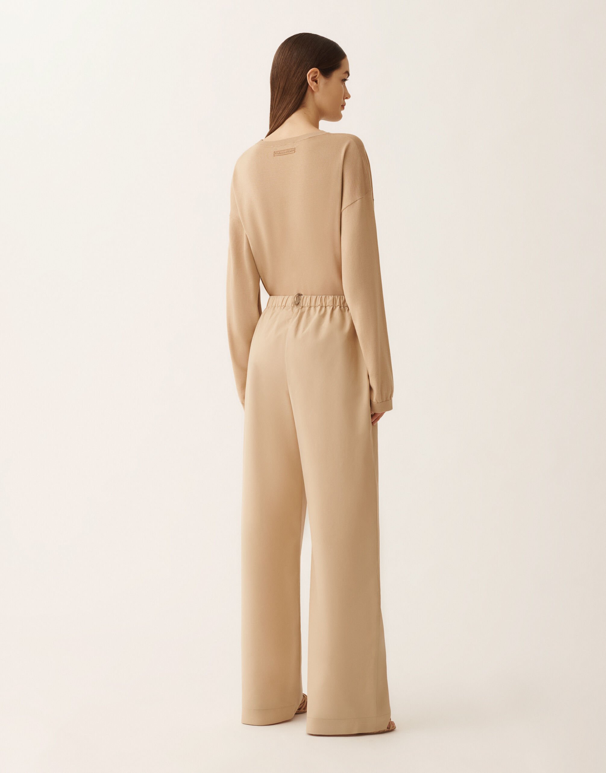 Fabiana Filippi Trevi pants in poplin, maple ACER PAD266F456L5820000