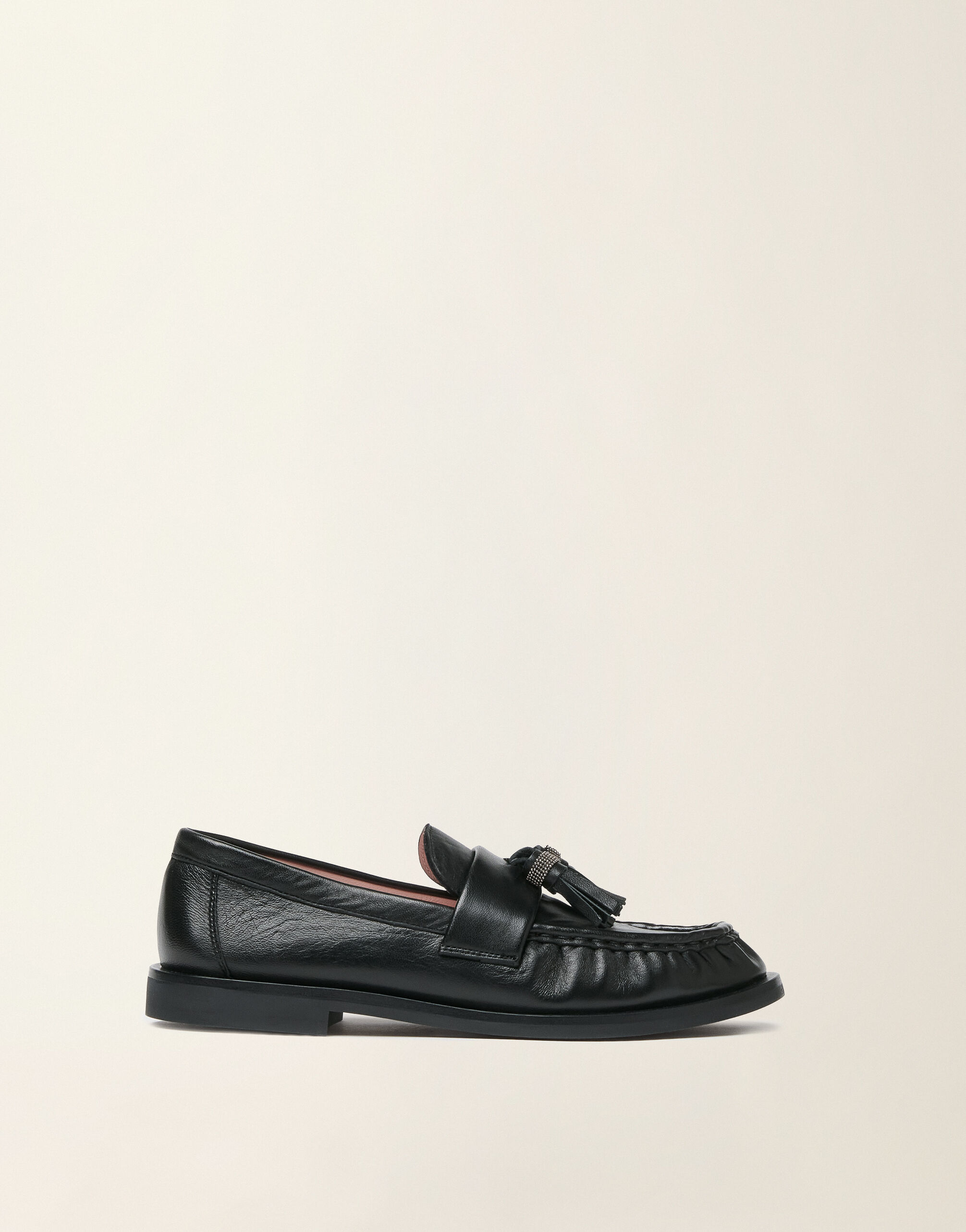 Mocassins en cuir nappa, noir Fabiana Filippi Mocassins en cuir nappa, noir Noir ASD216A840M5160000