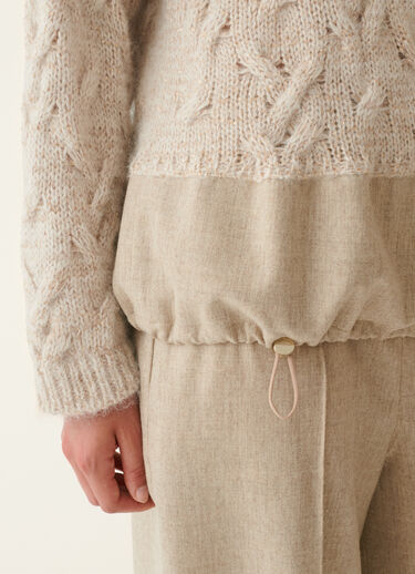 Platinum, mohair and sequin sweater, cachà Fabiana Filippi Platinum, mohair and sequin sweater, cachà Cachà MAD226F080M4370000