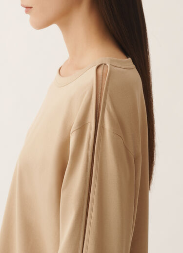 Fabiana Filippi T-Shirt aus Jersey, acero Beige JED266F142L9020000