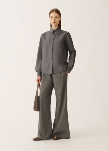 Fabiana Filippi Camisa de popelina, humo Gris CAD215F233L5820000