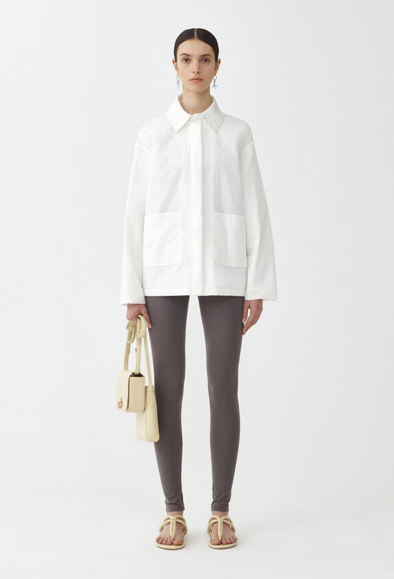 Fabiana Filippi Veste-chemise matelassée, blanc CTD274F567D6420000