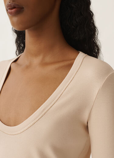 Fabiana Filippi Jersey T-shirt, sand BROWN JED265F151L1800000