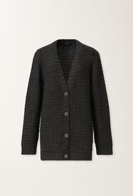 Fabiana Filippi Cardigan en platine avec sequins, ardoise Gris MAD225F540L6170000