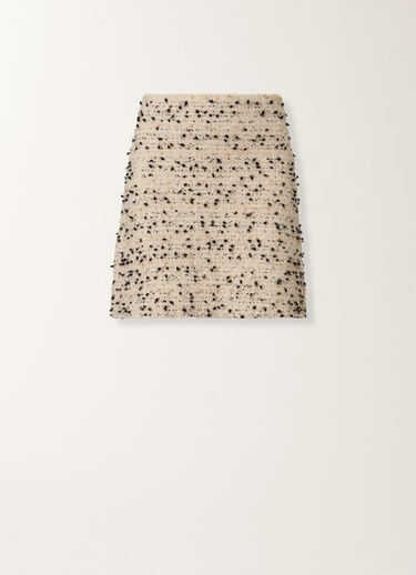 Fabiana Filippi Minifalda de tweed botonado, arce y negro BEIGE GND215F404L5450000
