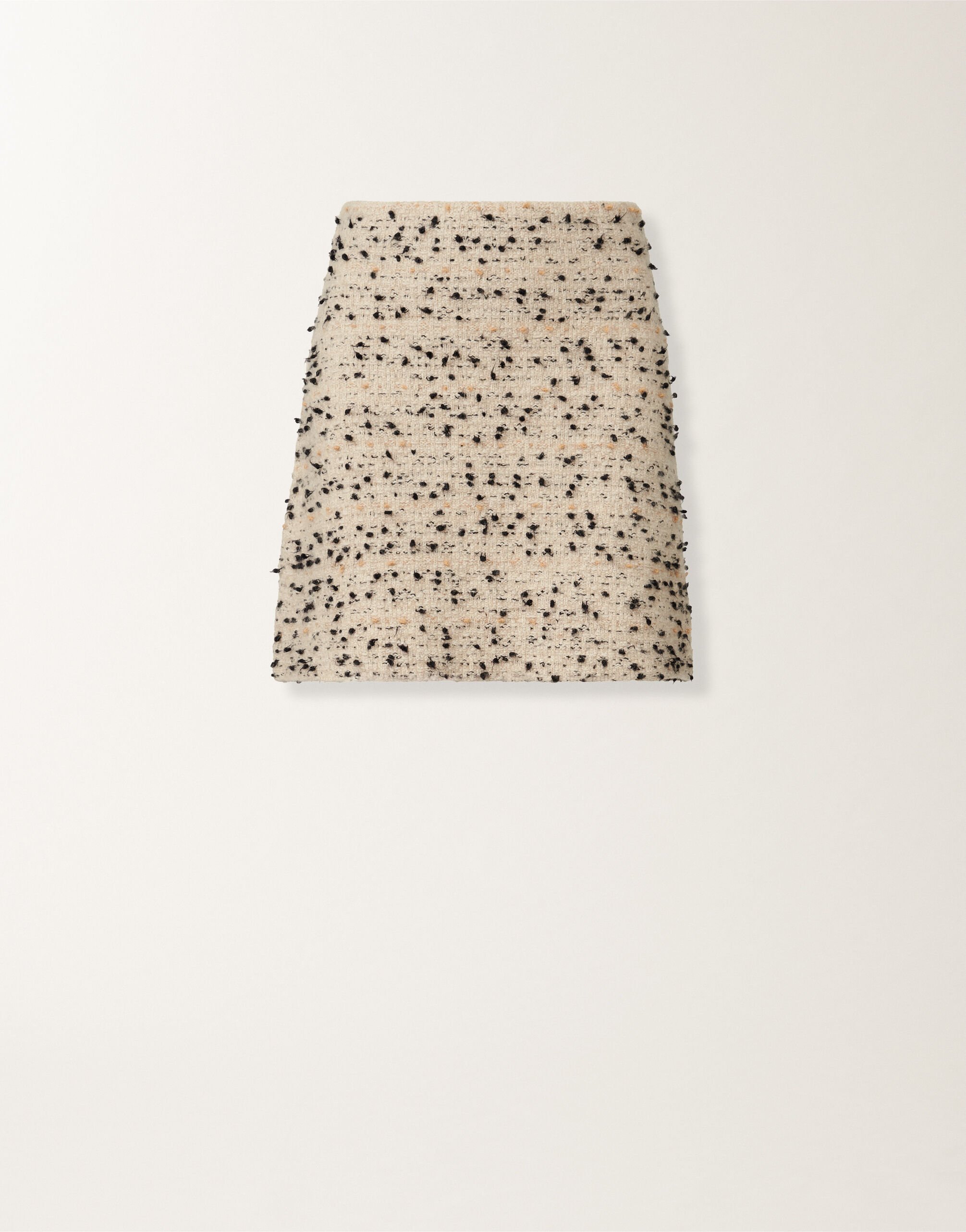 Fabiana Filippi Minifalda de tweed botonado, arce y negro BEIGE GND215F404L5450000