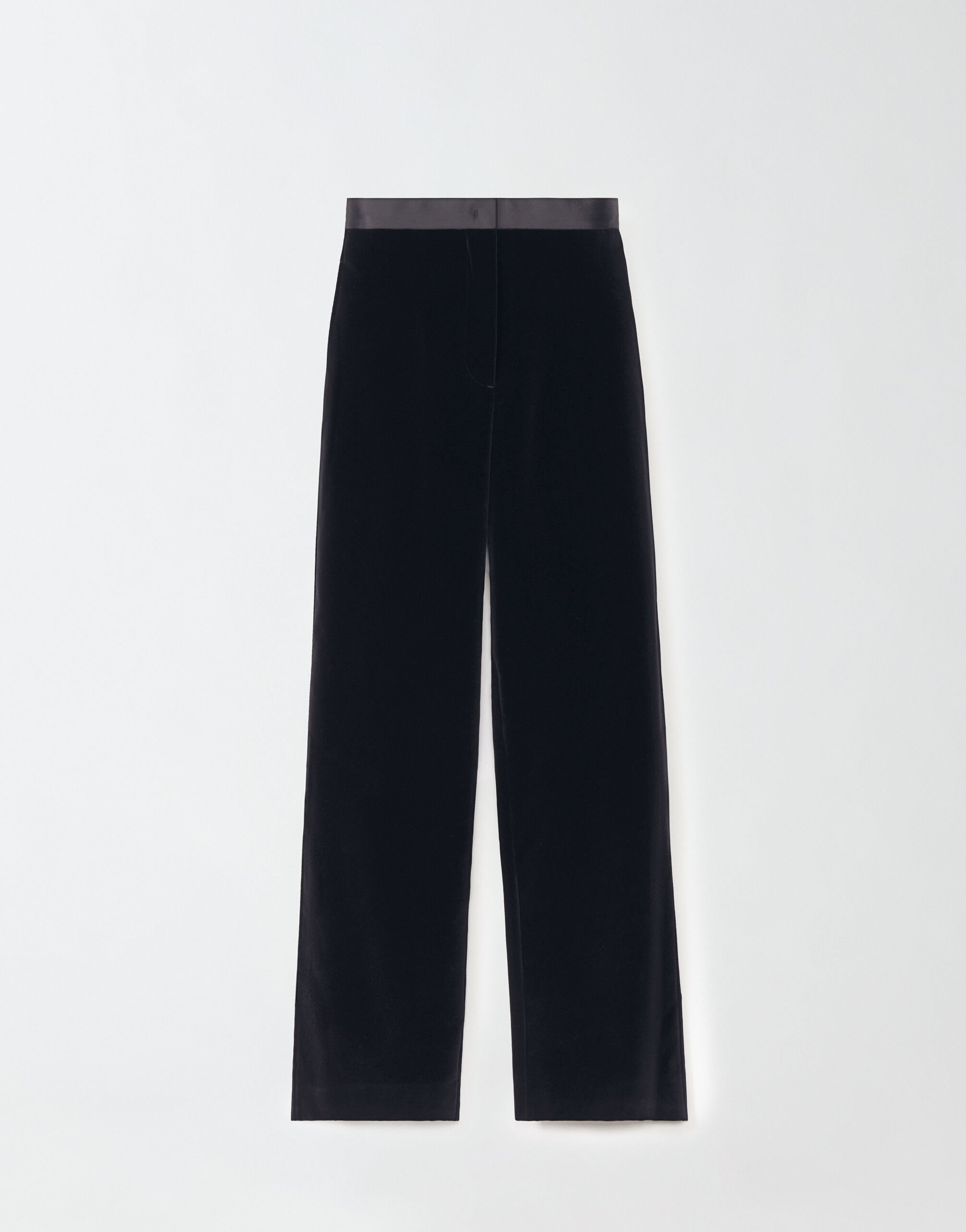 Velvet tuxedo trousers black for Women Fabiana Filippi