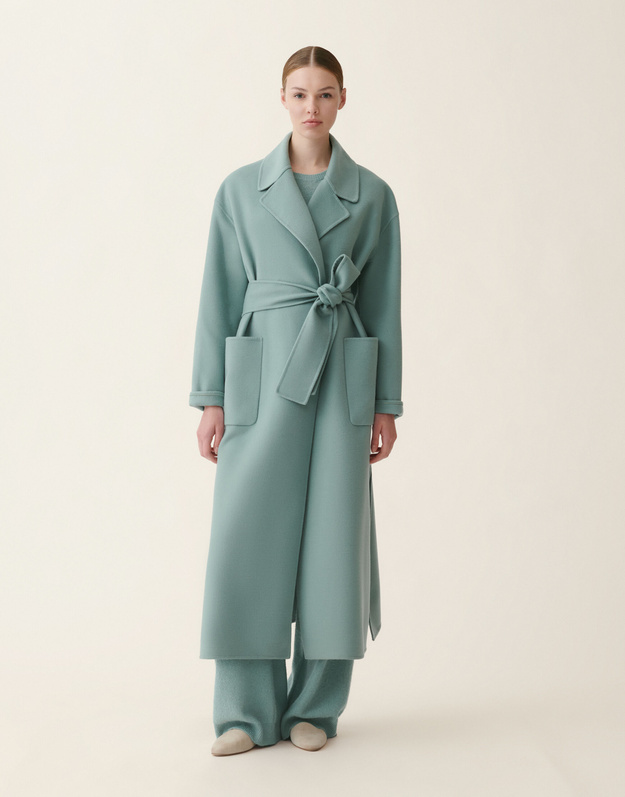 Fabiana Filippi Manteau en double de laine, vert Vert CTD216F195M2610000