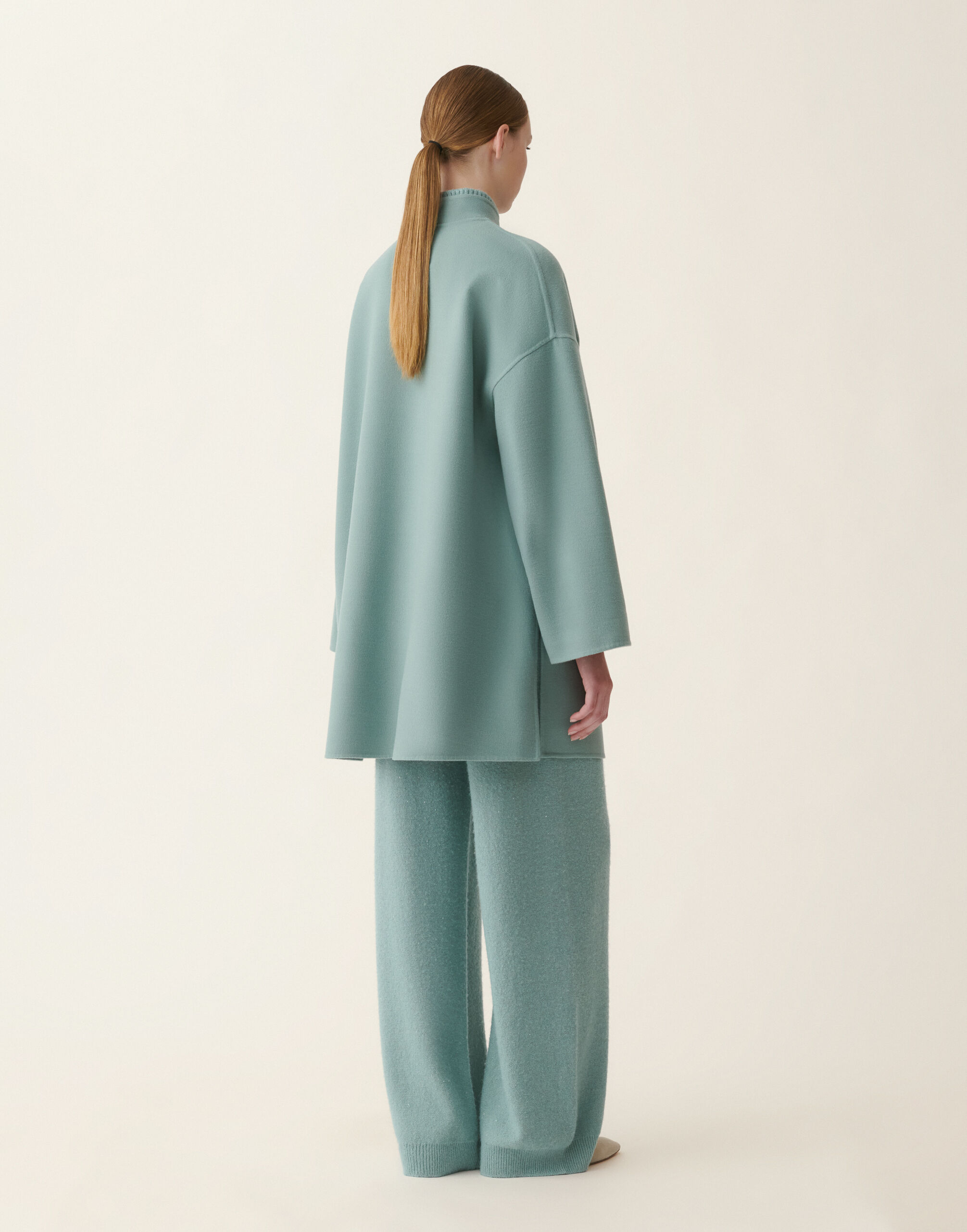Caban en double de laine, vert Fabiana Filippi Caban en double de laine, vert Vert CTD216F186M3230000