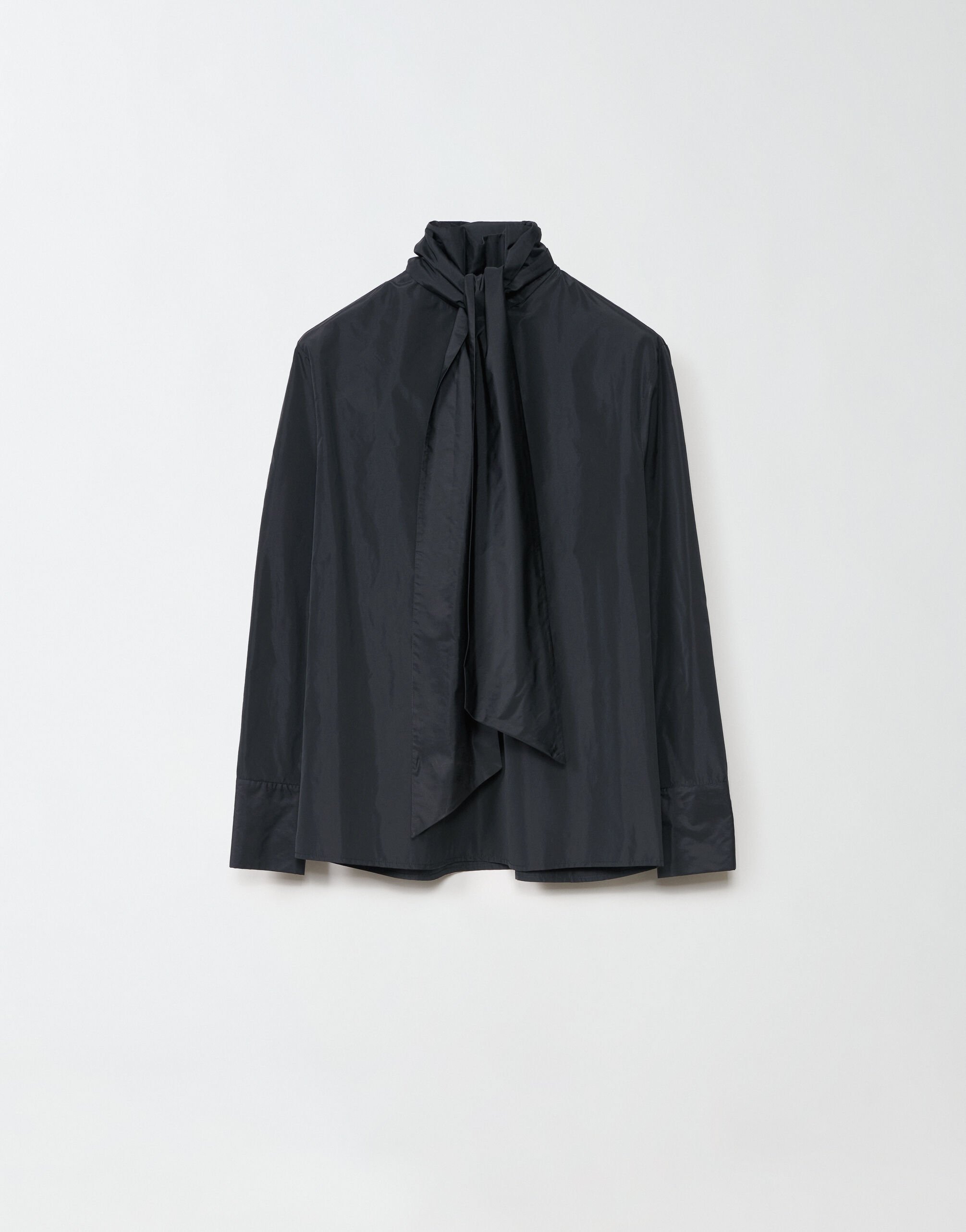 Silk taffeta top, black for Women | Fabiana Filippi® Silk taffeta top, black for Women | Fabiana Filippi®