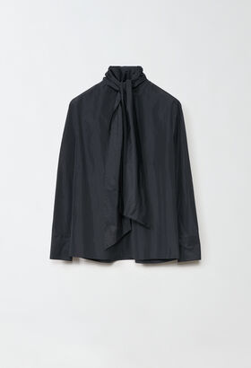 Fabiana Filippi Silk taffeta top, black BLACK JED273W150H3490000