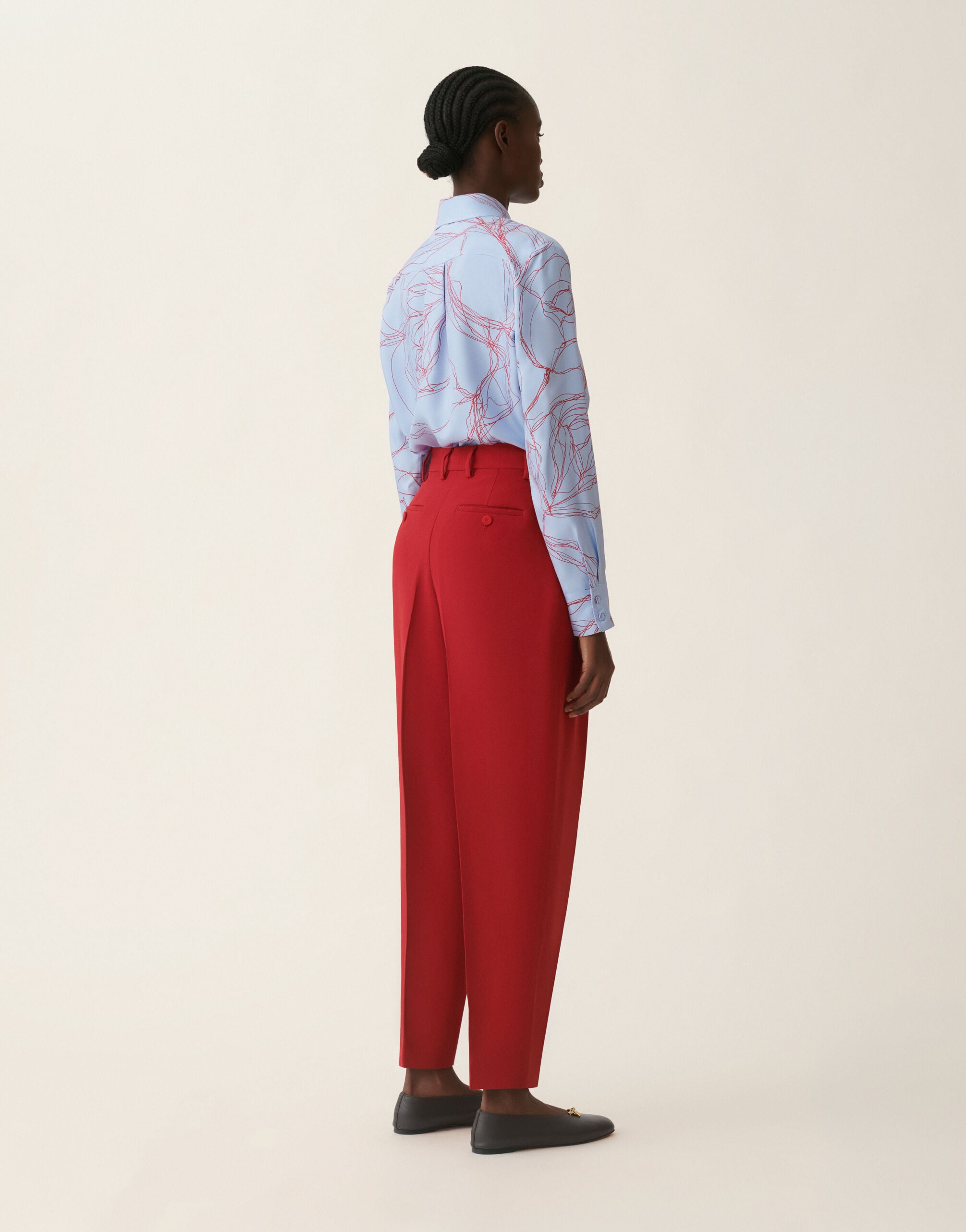 Fabiana Filippi Cady trousers, red Red PAD216F298M5220000
