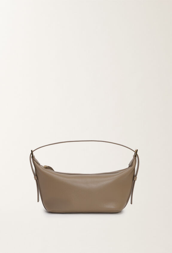 Fabiana Filippi Grained leather mini hobo bag, clay CLAY BGD275A081L4270000