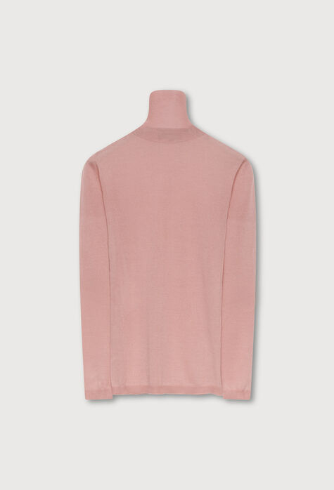 Fabiana Filippi Cashmere and silk turtleneck sweater, medium pink PADP04F350H7130000