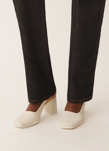 Fabiana Filippi Slingback in nappa leather, butter White ASD225A981L8270000