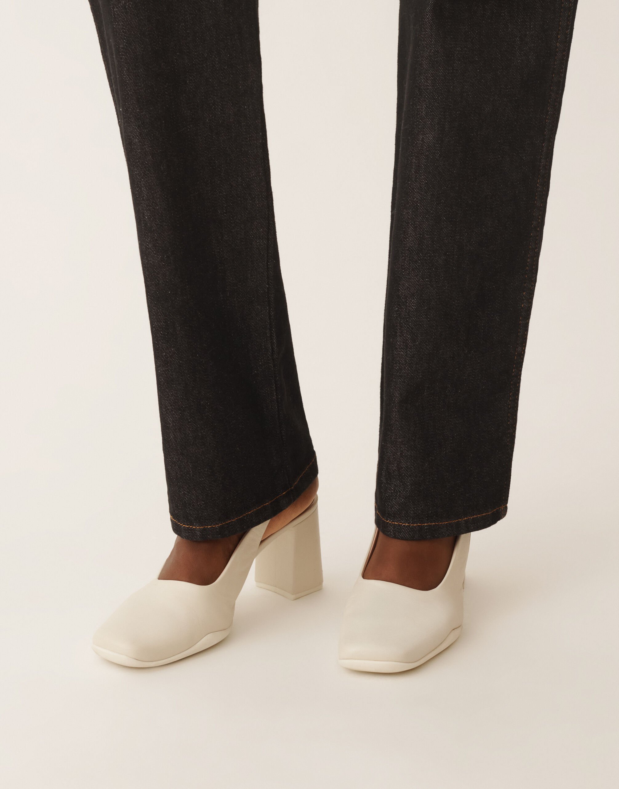Fabiana Filippi Slingback in nappa leather, butter White ASD225A981L8270000