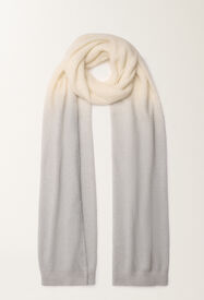 Fabiana Filippi Mohair scarf with gradient micro sequins, raffia and gray Gray SAD266A878L9000000