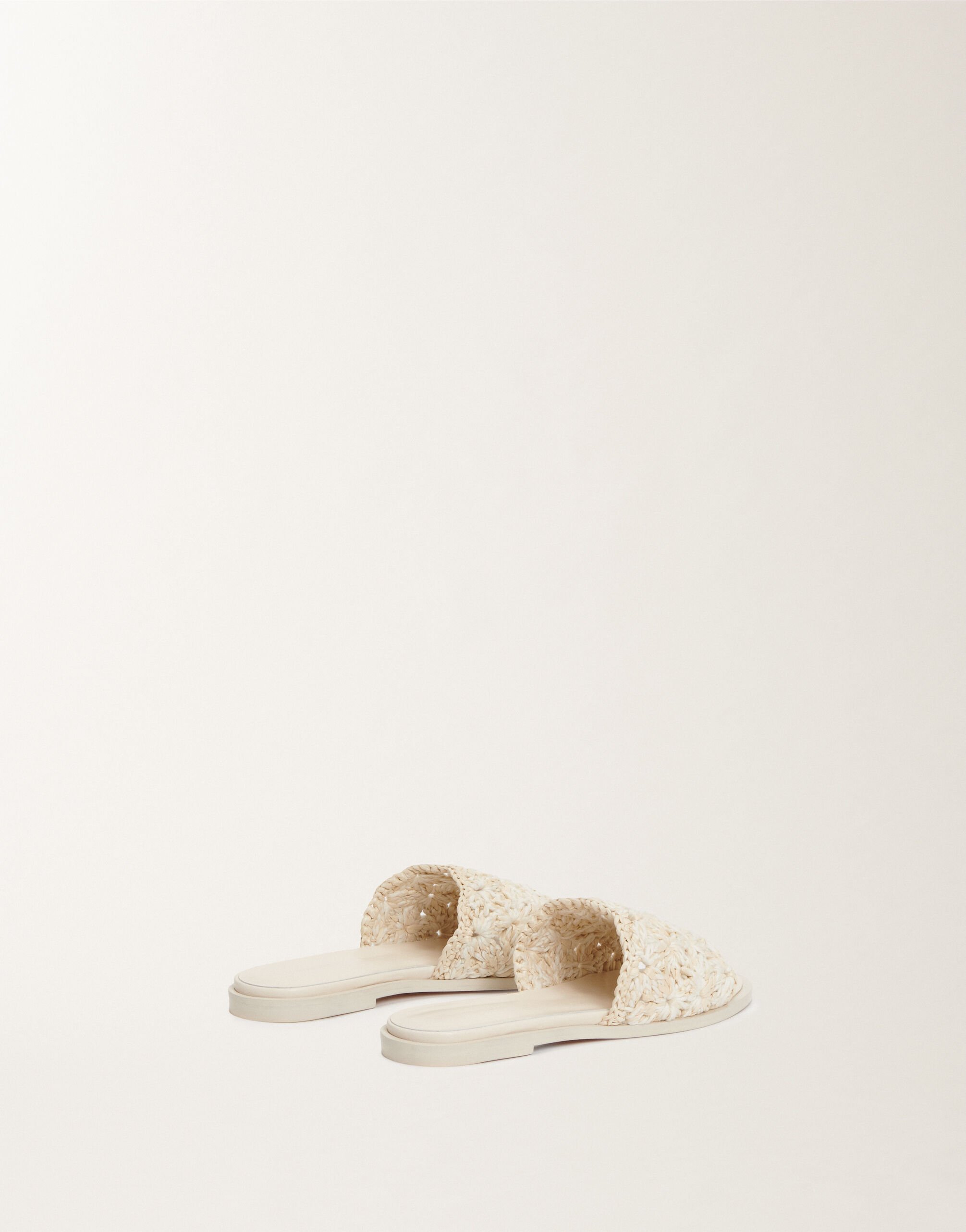 Fabiana Filippi Sandalo in rafia e cotone, mastice MASTICE ASD265A886L2510000