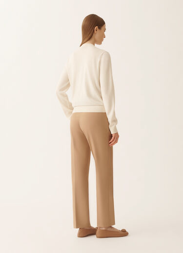 Fabiana Filippi Wool and cotton cardigan, cream Butter MAD266F061L9300000