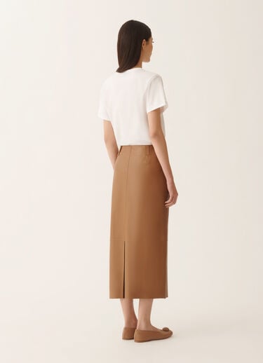 Fabiana Filippi Nappa lissé pencil skirt, wicker Wicker PLD266F267L7990000