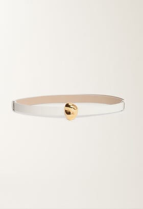 Fabiana Filippi Calfskin belt, butter WHITE AAD215A829L8030000