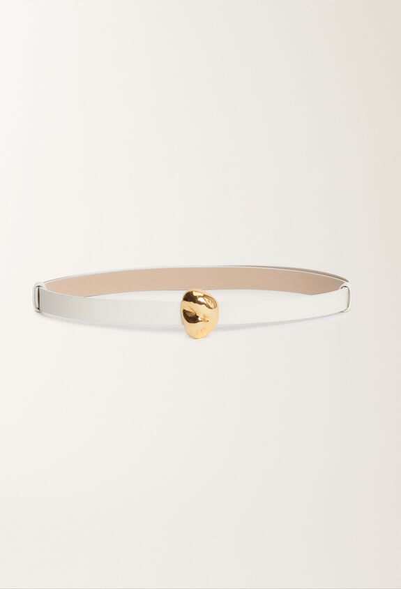 Fabiana Filippi Calfskin belt, butter WHITE AAD215A829L8030000