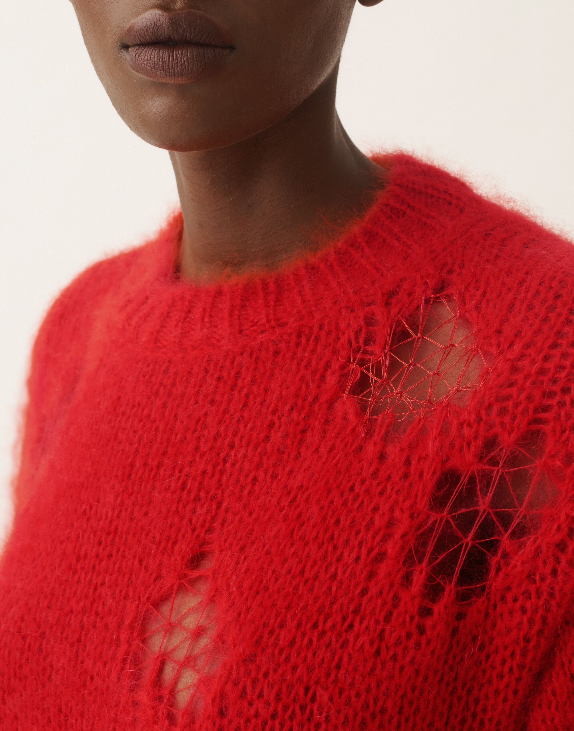 Fabiana Filippi Mohair sweater, lacquer Red MAD225F512L6330000