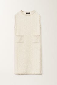 Fabiana Filippi Minikleid mit Tweed-Effekt, weiß und zitronengelb WEISS ABD265F175L1670000