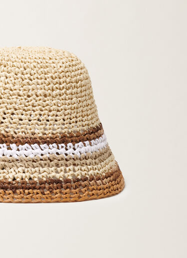 Fabiana Filippi Crochet fisherman hat in raffia, various colors COLOR MIX SAD276A952M0520000