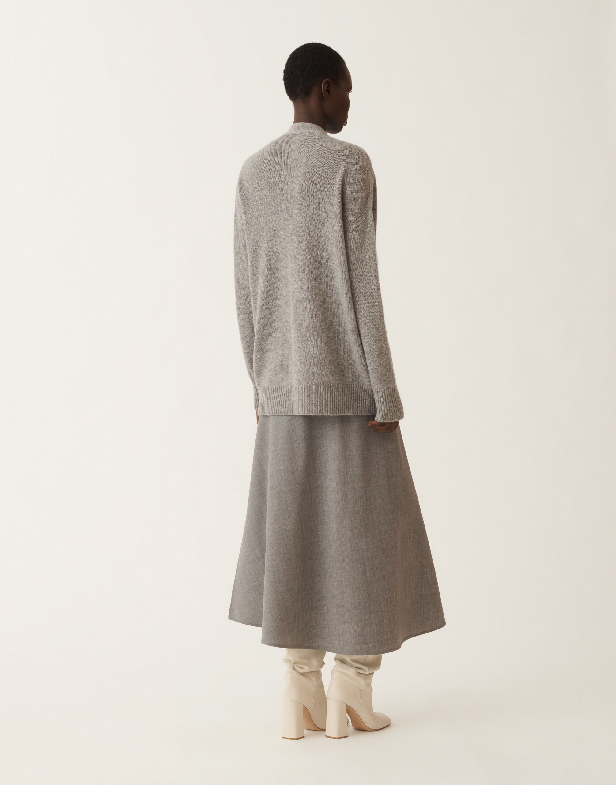 Cashmere sweater, rock grey for Women | Fabiana Filippi®