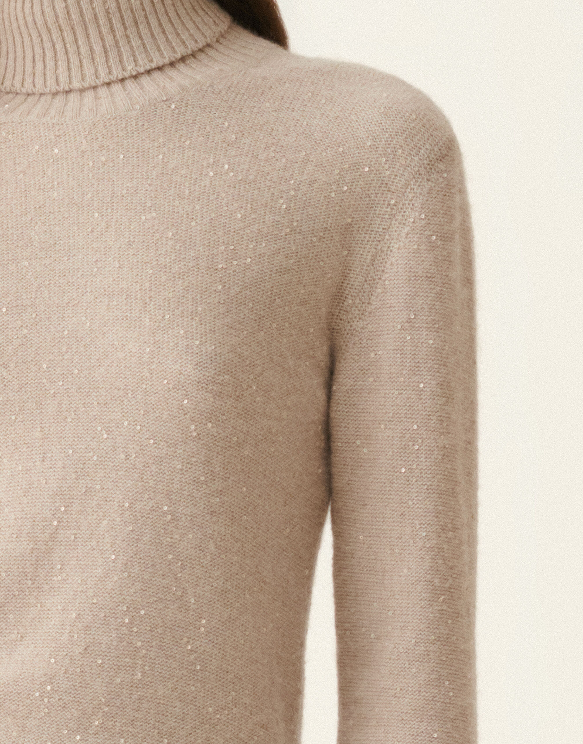 Rollkragenpullover aus Paillettengarn, Cachà Fabiana Filippi Rollkragenpullover aus Paillettengarn, Cachà Cachà MAD226F098D2960000