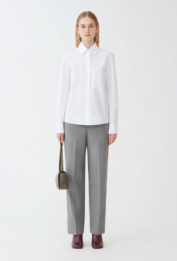 Fabiana Filippi Poplin shirt, optical white OPTICAL WHITE CAD264F233D650M466