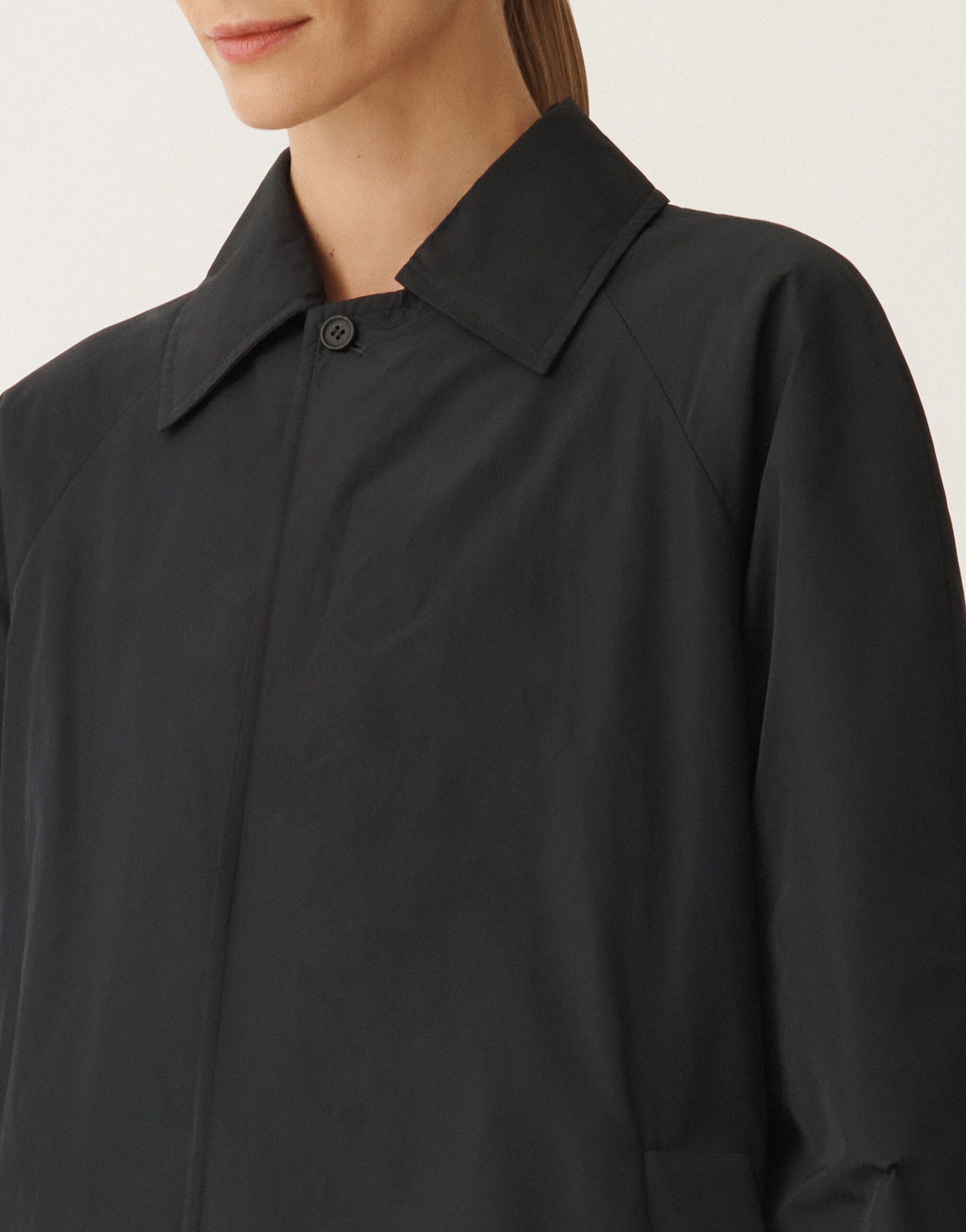 Fabiana Filippi Lightweight taffeta trench coat, midnight blue BLUE CTD265F272L1930000
