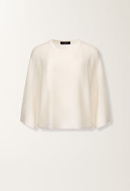 Fabiana Filippi Capa de algodón y lino con lentejuelas, blanco Blanco MAD266F349D2730000