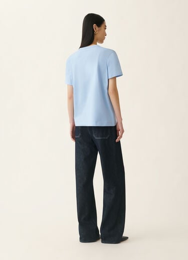 Fabiana Filippi Camiseta en jersey de algodón, azul claro Azul claro JED216F133L7960000