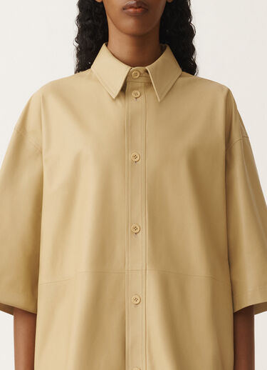Fabiana Filippi Hemd aus leichtem Nappaleder, gold GELB PLD265F280D7510000