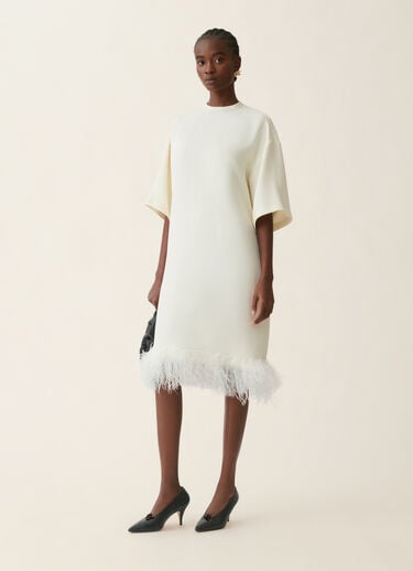 Cady maxi T-shirt dress, butter Fabiana Filippi Cady maxi T-shirt dress, butter Butter ABD226F586M4250000