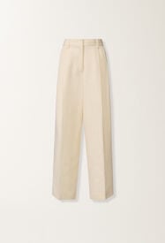 Fabiana Filippi Pantalón de sastrería en goccia fil coupé, color mantequilla Mantequilla PAD266F367D9570000