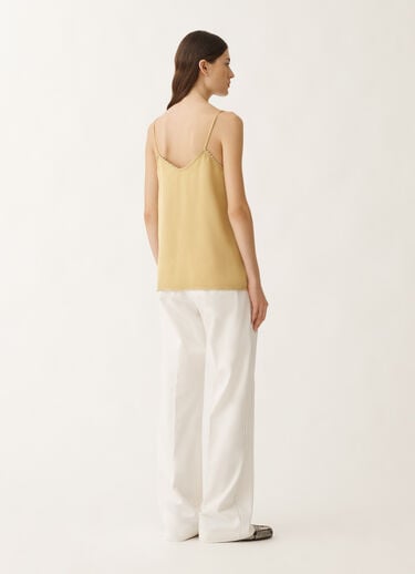 Fabiana Filippi Lingerie-Top aus Satin in Viskose, gold GELB TPD265F302L2220000