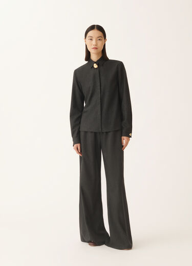Fabiana Filippi Shirt in flannel, slate Grey CAD225F312D1860000