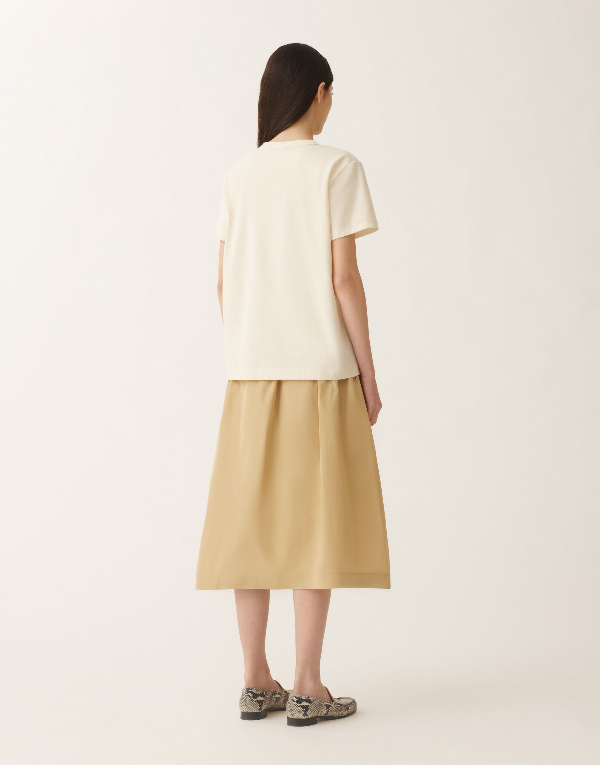 Fabiana Filippi Jersey T-shirt, vanilla VANILLA JED275F278L3670000