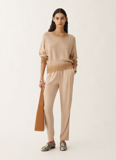 Fabiana Filippi Spello stretch sablé trousers, sand SAND PAD275F366L2350000