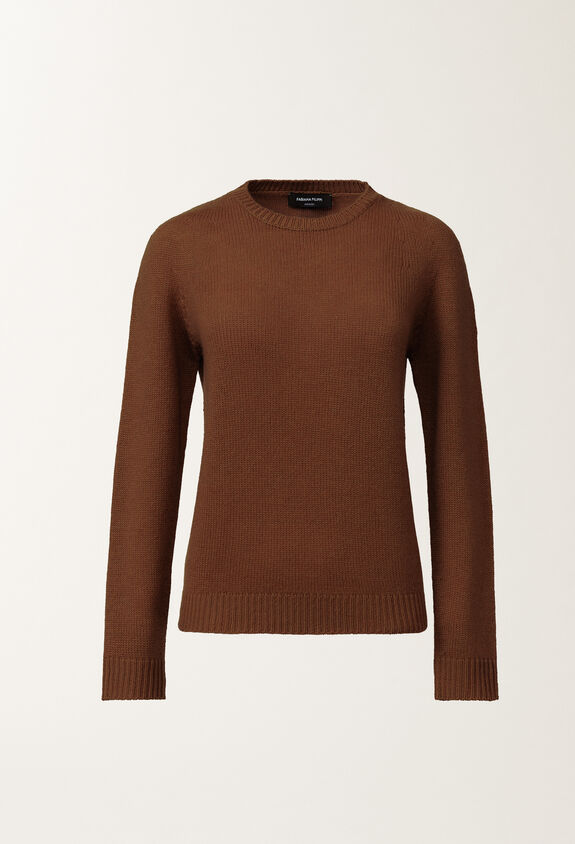 Fabiana Filippi Cashmere and silk sweater, mahogany BROWN MAD215F012N9000000