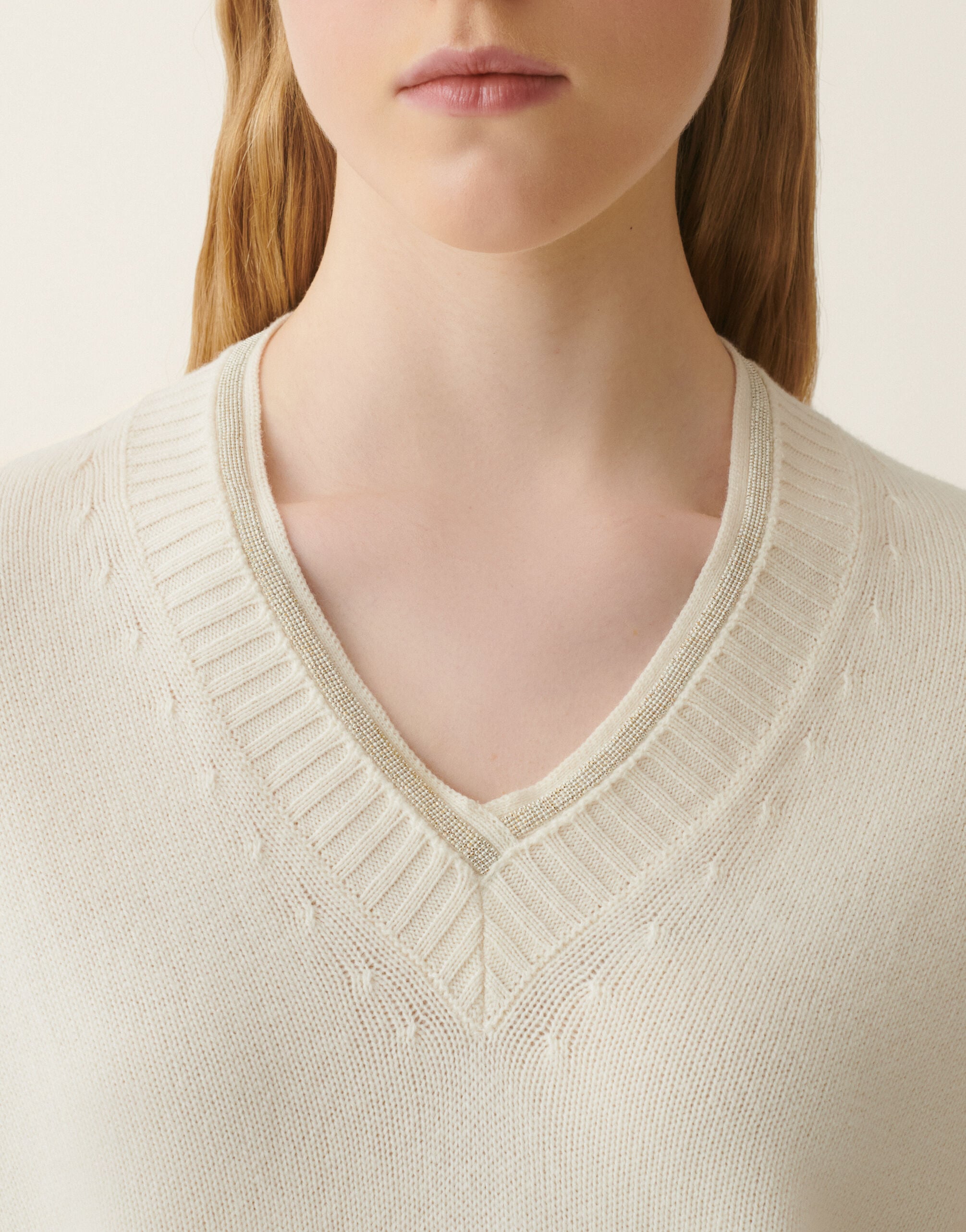 Platinum sweater, raffia Fabiana Filippi Platinum sweater, raffia Raffia MAD226F420M2810000