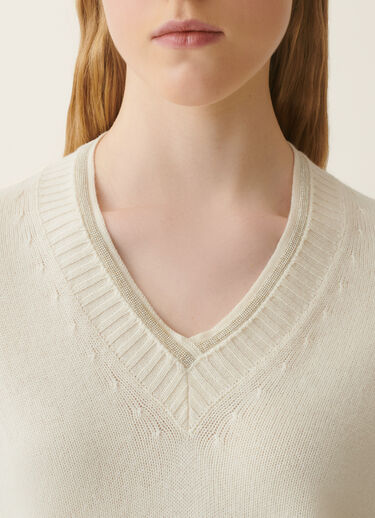 Platinum sweater, raffia Fabiana Filippi Platinum sweater, raffia Raffia MAD226F420M2810000