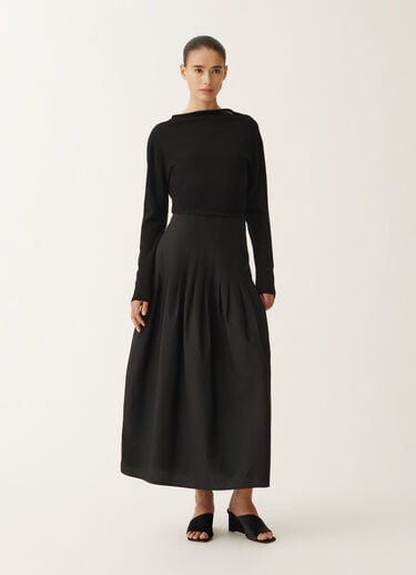 Fabiana Filippi Robe en laine et coton, noir NOIR ABD265F186L1770000