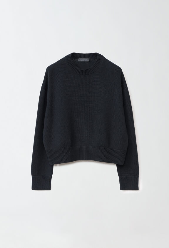 Fabiana Filippi Pullover aus Merinowolle, schwarz SCHWARZ MAD214F093D4620000