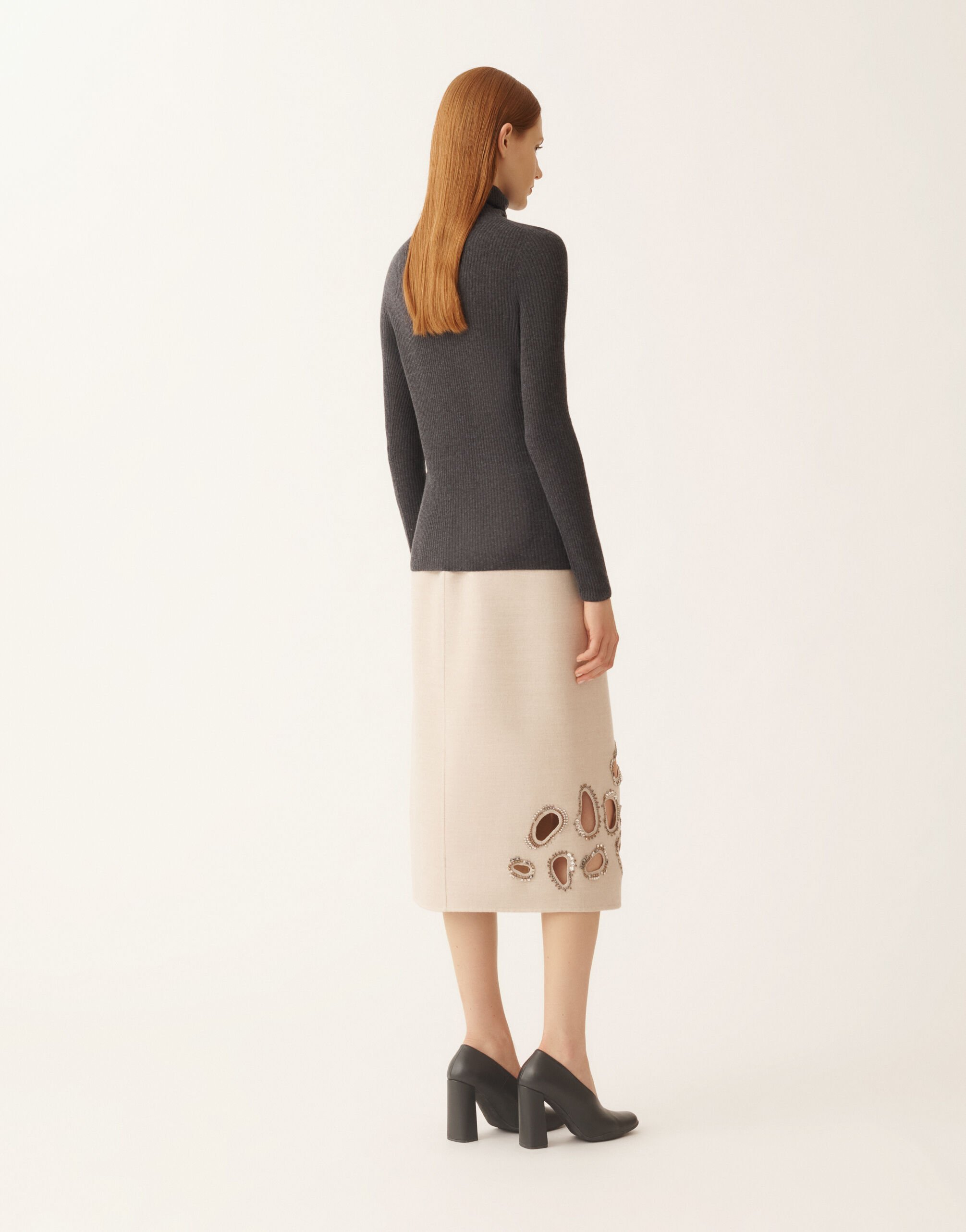 Fabiana Filippi Sweater in Platinum, grey denim Grey MAD215F021D2300000